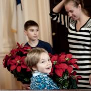 Decorating the sanctuary