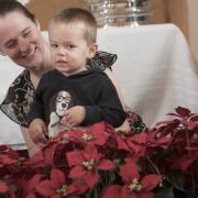Decorating the sanctuary