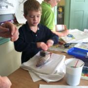 East Church CE fish print project