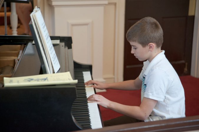 Kevin contributed a piano solo.