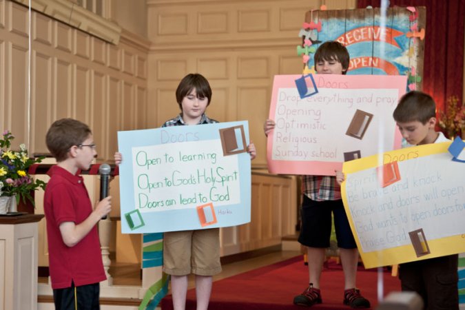 Church School presentations.