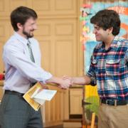 Zack accepts scholarship.