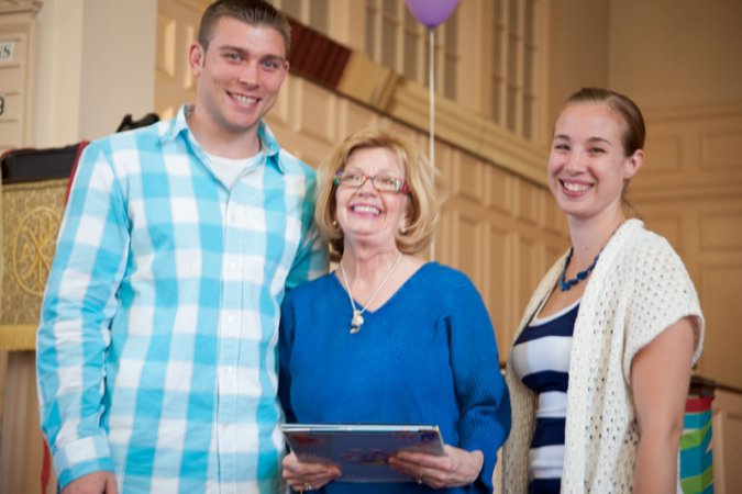 Phyllis receives Jessie Auger Book Award.