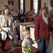 Procession of Palms during the opening hymn