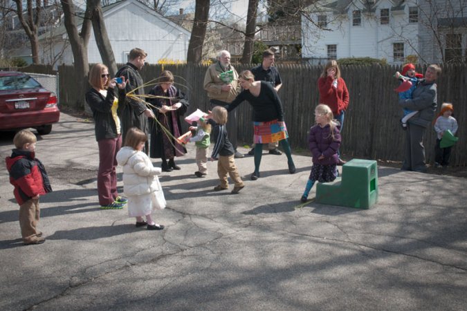 Pony rides and shouts of Hosanna!