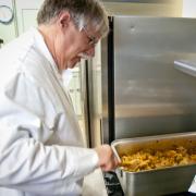 Chef Dwight reaped the benefits of our refurbished kitchen. The audience reaped the benefits of Dwight's gifts.