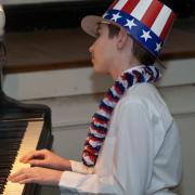 Kevin performed the "Battle Hymn of the Republic."
