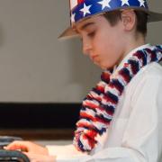 Kevin performed the "Battle Hymn of the Republic."