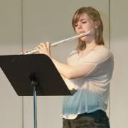 Flute solo by Erika, accompanied by Lynn.