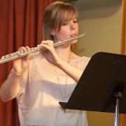 Flute solo by Erika, accompanied by Lynn.