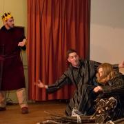 Monty Python's "Dennis Skit," with David, Suzanne, Andrew and Violet.