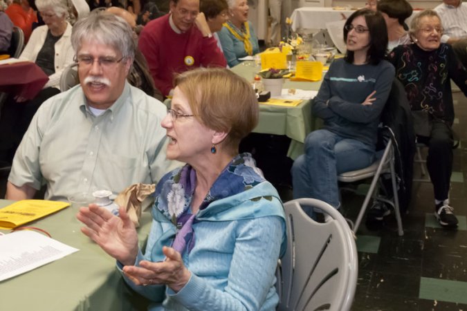 Nancy led a "Show Tunes Sing-a-Long," and everyone enthusiastically sang along!