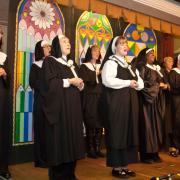The Singing Nuns of East Church made a triumphant return, presenting a rousing finale act.