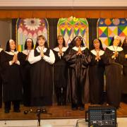 The Singing Nuns of East Church made a triumphant return, presenting a rousing finale act.