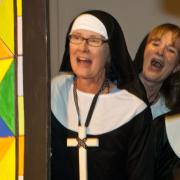 The Singing Nuns of East Church made a triumphant return, presenting a rousing finale act.