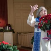 Pastor Shelly shared the Mexican Legend of the Poinsettia