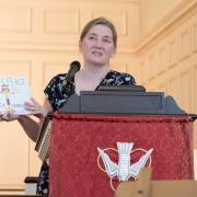 Suzanne presented the Jesse Auger Book Award collectively to all who participated in the Each One Teach One program this year.