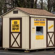 Used Clothing Drop Off Shed