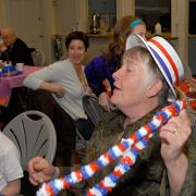The July table boasted many exhuberant members