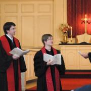 Installation service for Revs. Sara and Eric Marean