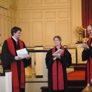 Installation service for Revs. Sara and Eric Marean
