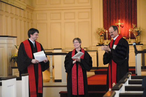 Installation service for Revs. Sara and Eric Marean