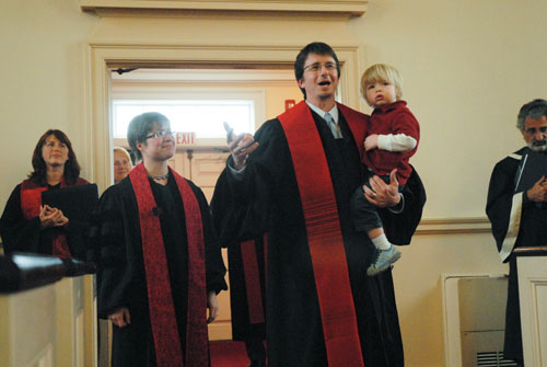 Installation service for Revs. Sara and Eric Marean