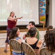 Lisa Ward spoke of Shelly's welcoming collegial activities