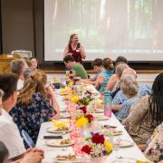 Lisa Ward spoke of Shelly's welcoming collegial activities