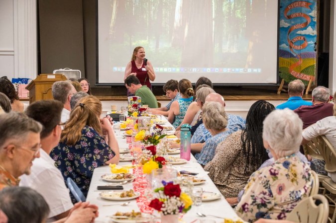Lisa Ward spoke of Shelly's welcoming collegial activities