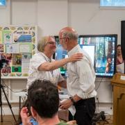Mike Maholchic delivered a poem he wrote for Shelly.