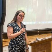 Rev. Liz Garrigan-Byerly was present as a representative of the conference, but also who knew Pastor Shelly for her pre-Milton days.