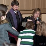 blessing the baptism water