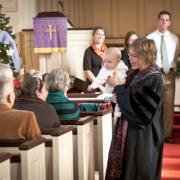 Lucas is introduced to the congregation