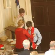 Joshua receives Prayer Shawl
