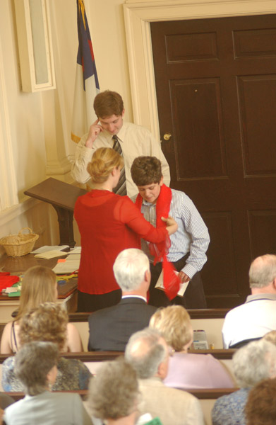 Joshua receives Prayer Shawl