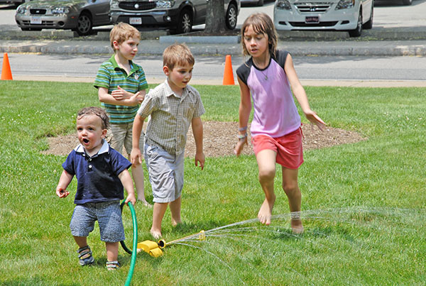 Follow the sprinkler!