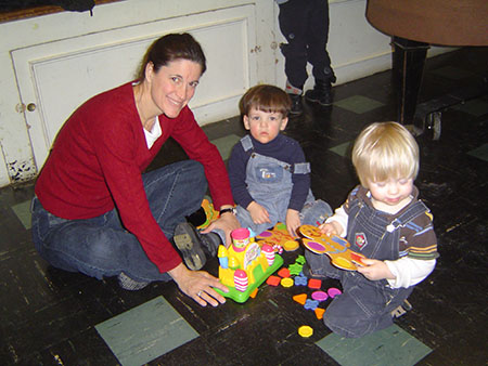 busy with shapes and colors