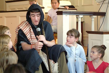 Andrew offers Children's Message