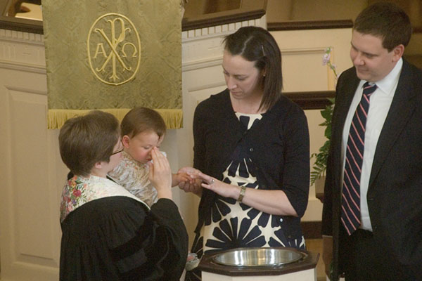 Grace Katharine Lusa baptism